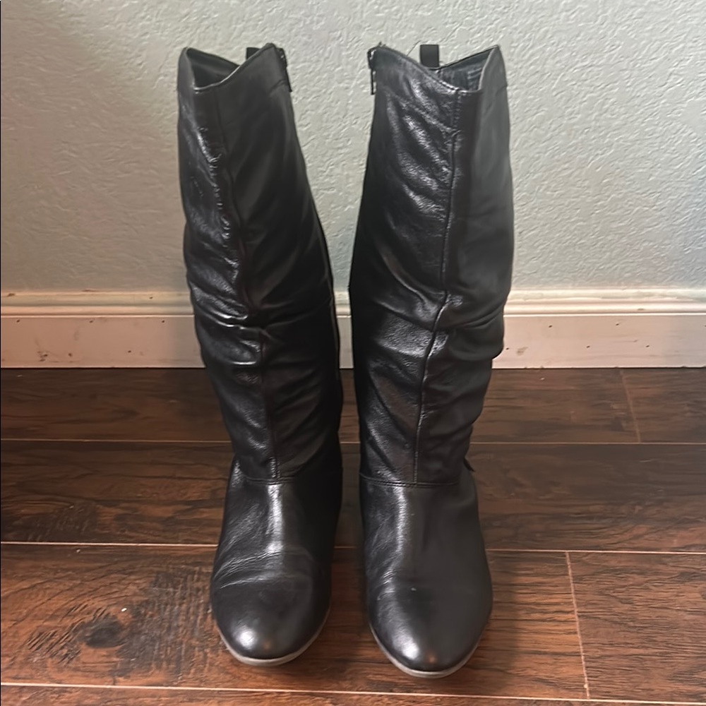 Aldo Black Heeled Boots with Sleek Design boots